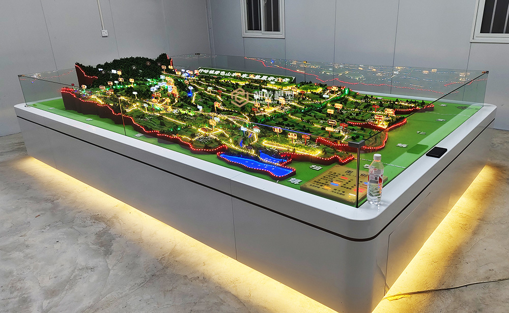 陜西省西安市周至縣竹峪鎮農文旅展示沙盤